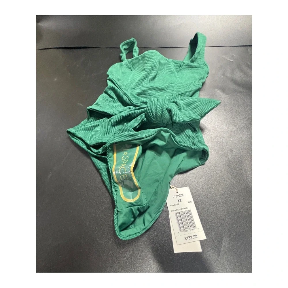 L*Space Balboa One Piece Classic Swimsuit Emerald Green Women's XS NEW